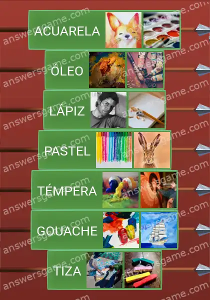 Respuestas al juego Word Logic Castillo 4 En la mano del artista