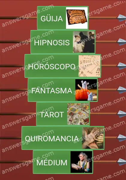 Respuestas al juego Word Logic Castillo 4 Paranormal