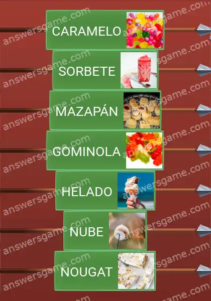 Respuestas al juego Word Logic Castillo 4 Azúcar