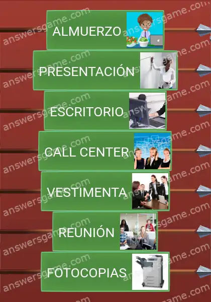 Respuestas al juego Word Logic Castillo 4 Palabras de la oficina