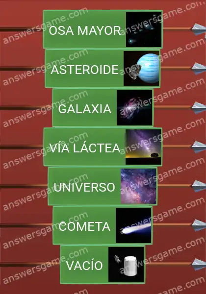 Respuestas al juego Word Logic Castillo 4 El espacio exterior