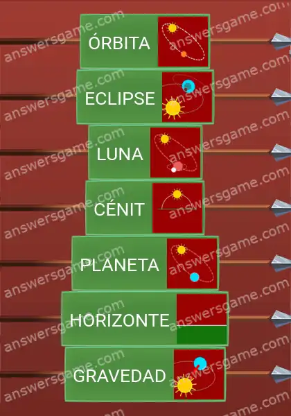 Respuestas al juego Word Logic Castillo 5 Mirar el cielo