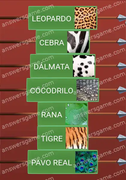 Respuestas al juego Word Logic Castillo 5 Pintados por la naturaleza