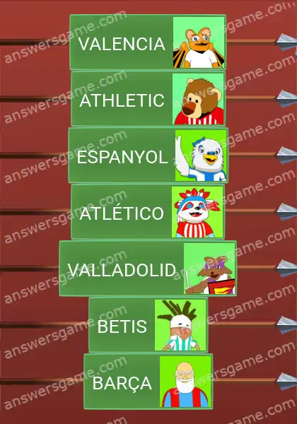 Respuestas al juego Word Logic Castillo 5 Equipo y localidad