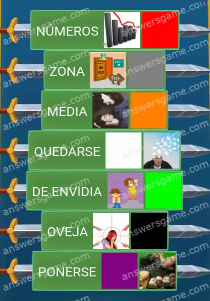 Respuestas al juego Word Logic Castillo 5 Vida colorida