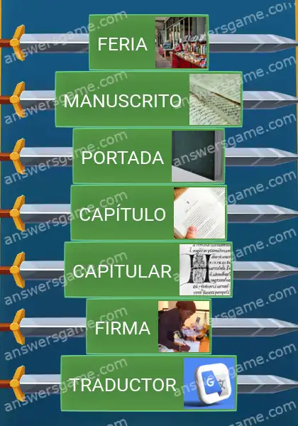 Respuestas al juego Word Logic Castillo 5 De libros va la cosa
