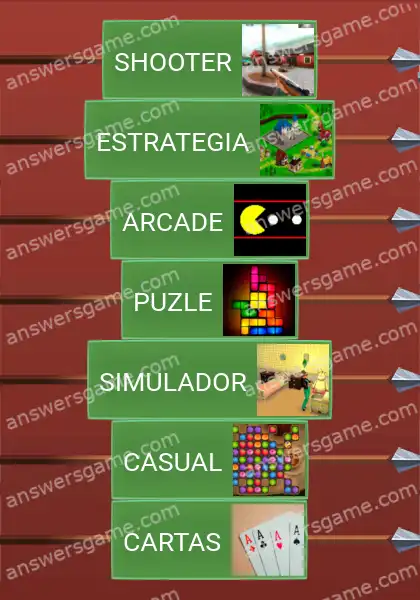Respuestas al juego Word Logic Castillo 5 Géneros de videojuegos