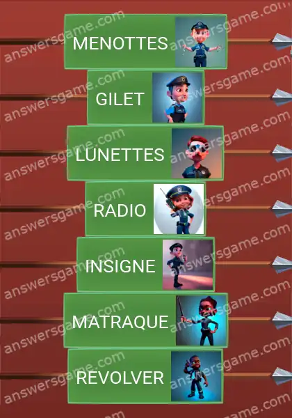 Les solutions pour le jeu Word Logic Chateau 1 Police