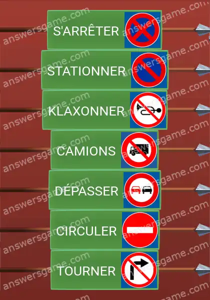 Les solutions pour le jeu Word Logic Chateau 1 Interdiction