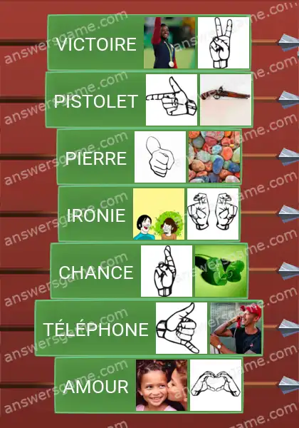 Les solutions pour le jeu Word Logic Chateau 2 Langue des signes