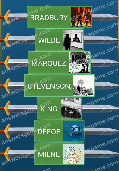 Les solutions pour le jeu Word Logic Chateau 2 Devine l'écrivain