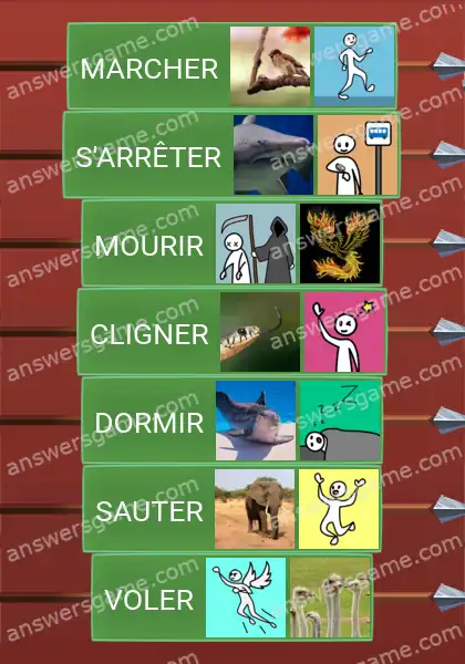 Les solutions pour le jeu Word Logic Chateau 2 J'en suis incapable