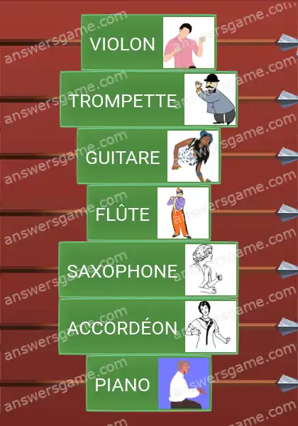 Les solutions pour le jeu Word Logic Chateau 2 Instruments imaginaires