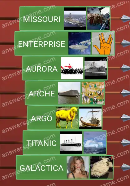 Les solutions pour le jeu Word Logic Chateau 2 Vaisseaux légendaires