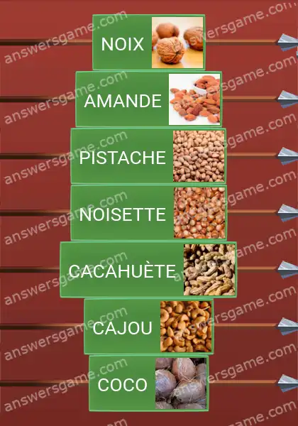 Les solutions pour le jeu Word Logic Chateau 2 Noix ou non