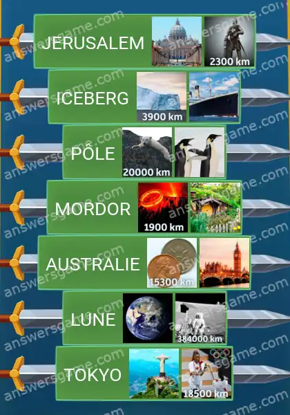 Les solutions pour le jeu Word Logic Chateau 2 D'un point A à un point B