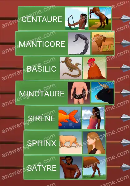 Les solutions pour le jeu Word Logic Chateau 3 Animaux fantastiques