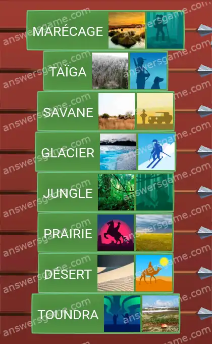 Les solutions pour le jeu Word Logic Chateau 3 Terres indigènes