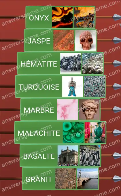 Les solutions pour le jeu Word Logic Chateau 3 Minéralogie pour amateurs