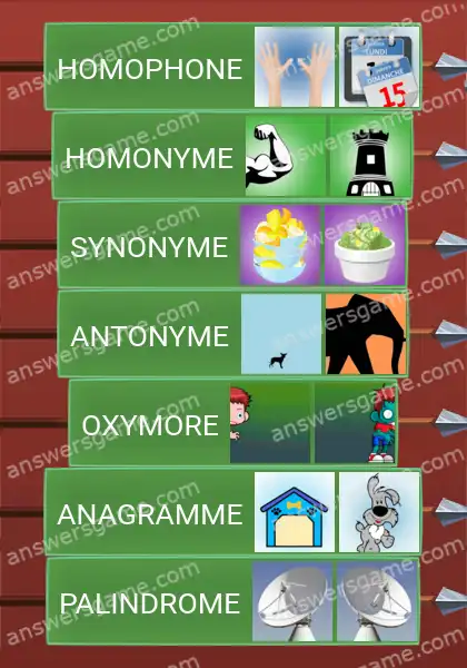 Les solutions pour le jeu Word Logic Chateau 3 Un peu de grammaire