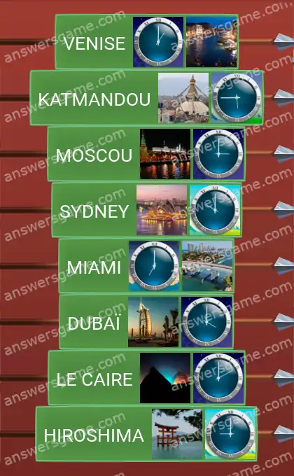 Les solutions pour le jeu Word Logic Chateau 3 Minuit à Londres