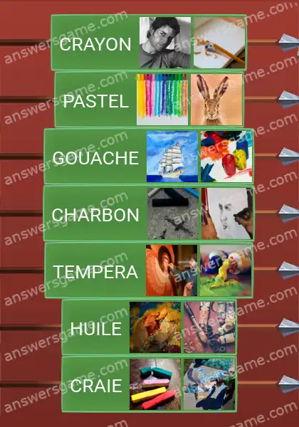Les solutions pour le jeu Word Logic Chateau 4 Dans les mains de l'artiste