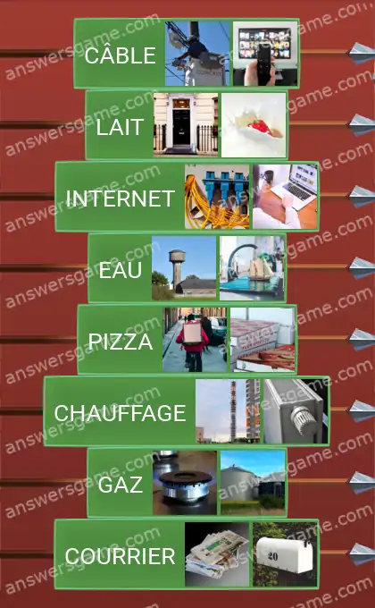 Les solutions pour le jeu Word Logic Chateau 4 Livraison