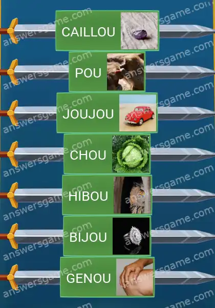 Les solutions pour le jeu Word Logic Chateau 4 Classé X