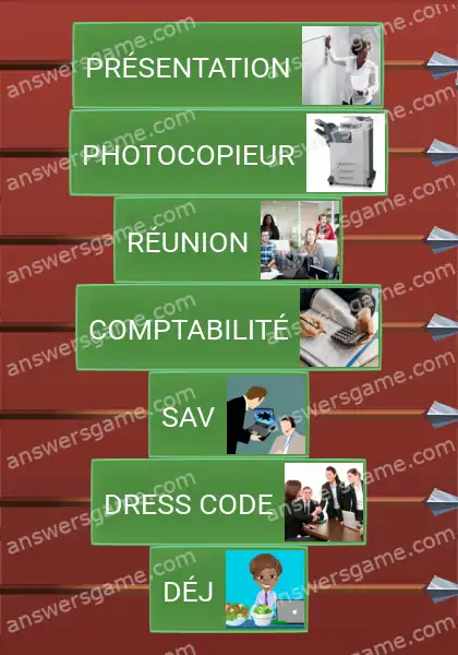 Les solutions pour le jeu Word Logic Chateau 4 Jargon de bureau