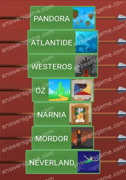 Les solutions pour le jeu Word Logic Chateau 4 Terres de fiction