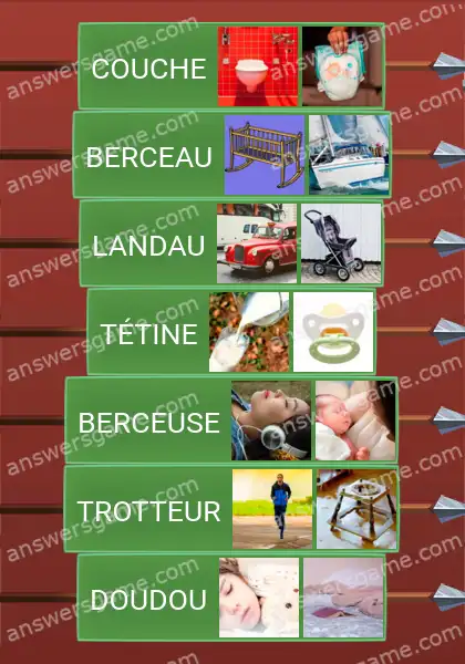 Les solutions pour le jeu Word Logic Chateau 5 Dur dur d'être un bébé