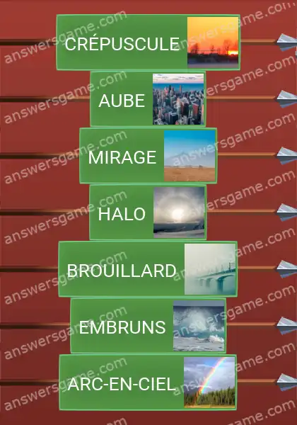 Les solutions pour le jeu Word Logic Chateau 5 Quelque chose d'étrange dans l'air