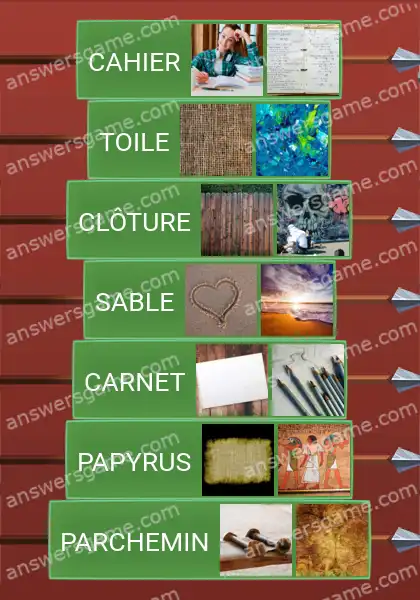 Les solutions pour le jeu Word Logic Chateau 5 Où écrire et dessiner