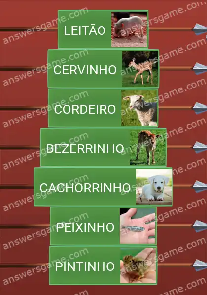 Respostas ao jogo Word Logic Castelo 1 Filhotes