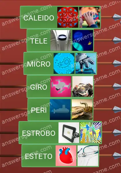 Respostas ao jogo Word Logic Castelo 1 scópio