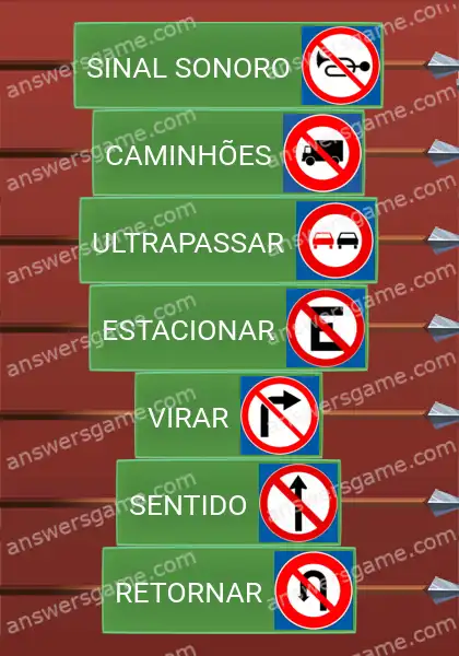 Respostas ao jogo Word Logic Castelo 1 Proibido