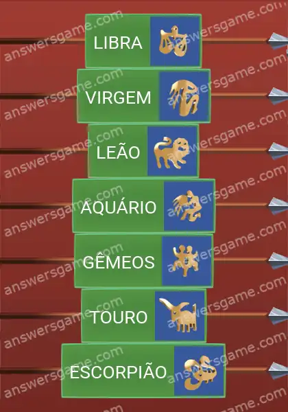 Respostas ao jogo Word Logic Castelo 1 O Zodíaco