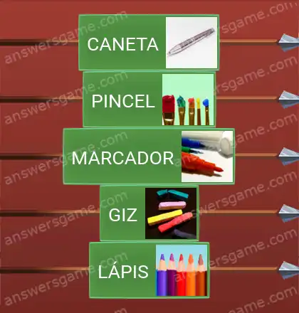 Respostas ao jogo Word Logic Castelo 1 Materiais de desenho e escrita