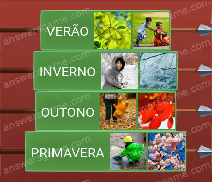 Respostas ao jogo Word Logic Castelo 1 Quatro estações