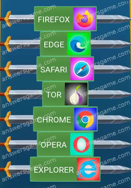 Respostas ao jogo Word Logic Castelo 1 Navegando na web