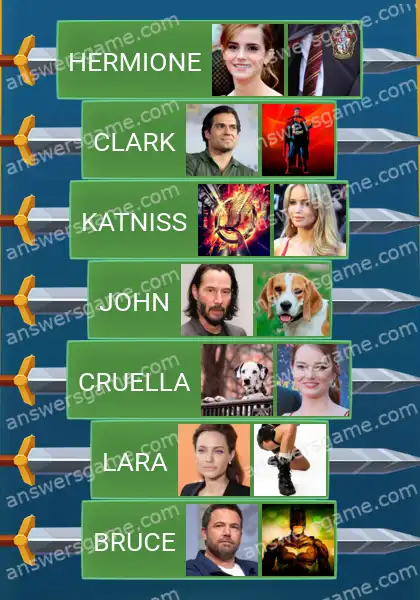 Respostas ao jogo Word Logic Castelo 2 Como nos filmes