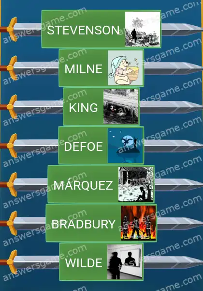 Respostas ao jogo Word Logic Castelo 2 Adivinhe o autor