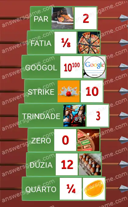 Respostas ao jogo Word Logic Castelo 2 Números incomuns