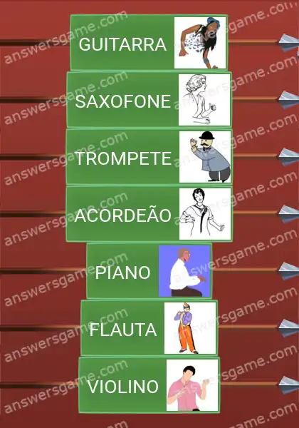 Respostas ao jogo Word Logic Castelo 2 Instrumentos invisíveis