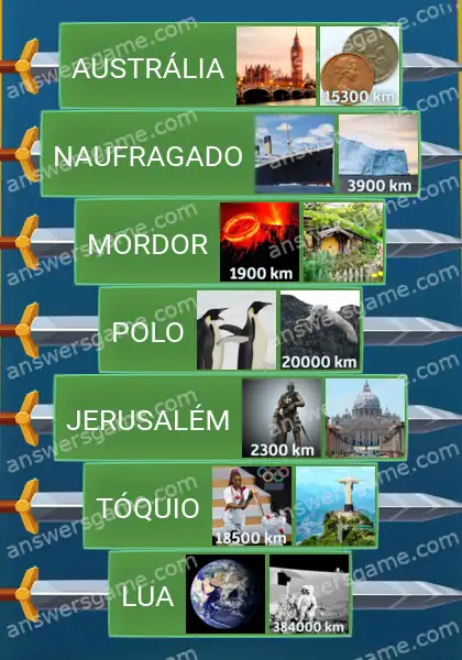 Respostas ao jogo Word Logic Castelo 2 De A a B