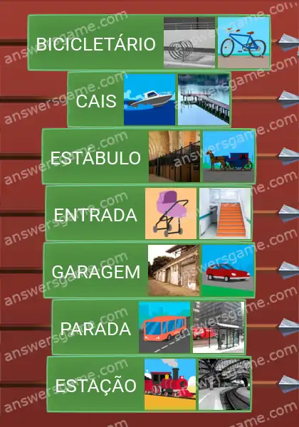 Respostas ao jogo Word Logic Castelo 2 Lugares para estacionar