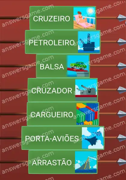 Respostas ao jogo Word Logic Castelo 2 Viagem marítima