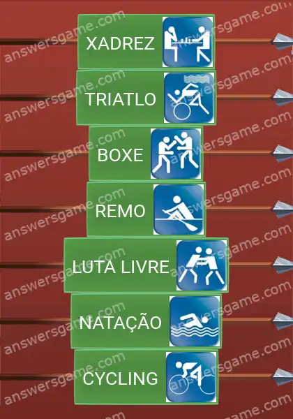 Respostas ao jogo Word Logic Castelo 2 Pictogramas olímpicos