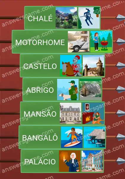 Respostas ao jogo Word Logic Castelo 2 Lar, doce lar