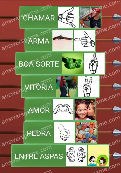 Respostas ao jogo Word Logic Castelo 2 Linguagem de gestos